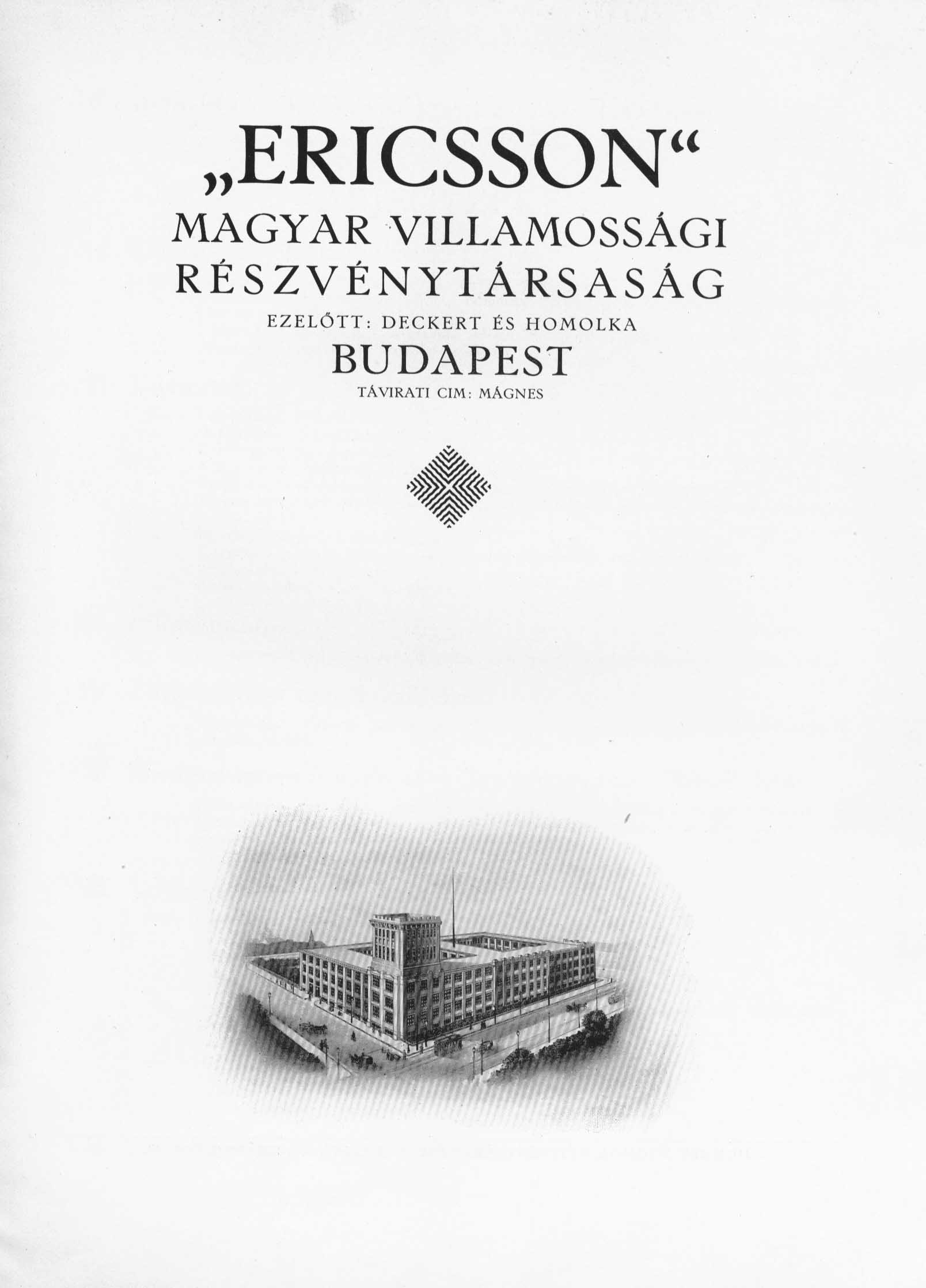 Ericsson katalógus 1914
